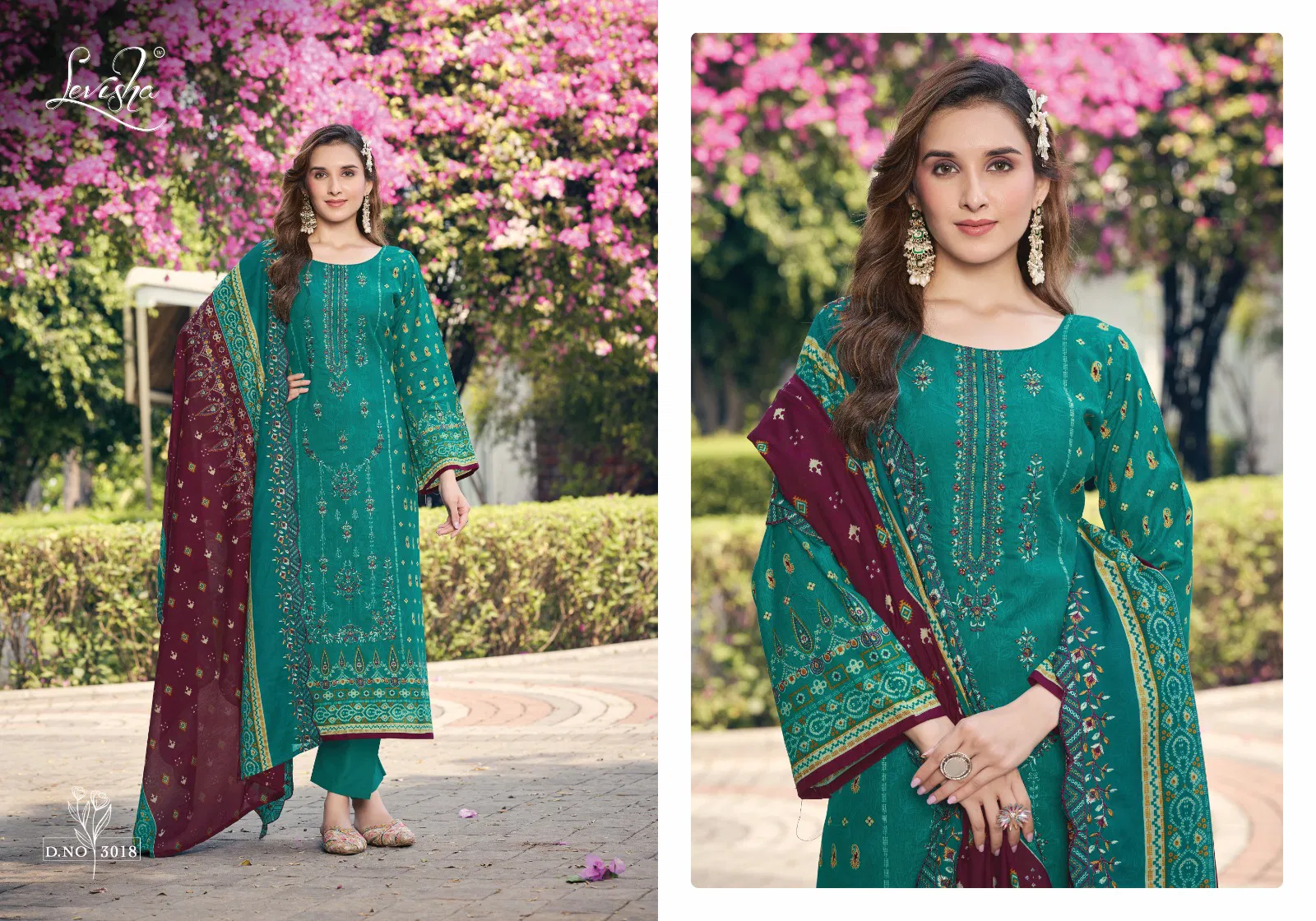 Madhubala 3 By Levisha Cambric Cotton Dress Material Wholesalers In Delhi